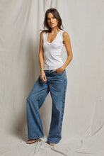 Load image into Gallery viewer, Perfect White Tee White Luxe Rib U-Neck Tank