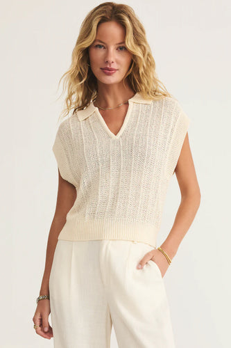 Z Supply Sandstone Lauden Polo Top