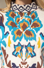 Load image into Gallery viewer, Cream Multi Color Abstract Sweater