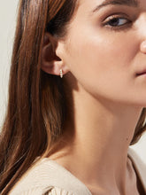 Load image into Gallery viewer, Ana Luisa Pearl Huggie Hoops- Ashley