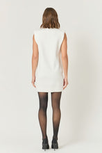Load image into Gallery viewer, Ivory Mock Neck Slvls Knit Dress