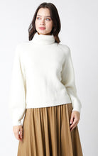 Load image into Gallery viewer, Turtleneck Knit Sweater Cream