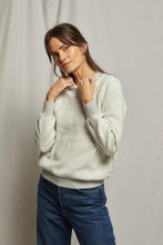 Load image into Gallery viewer, Perfect White Tee Ziggy Reverse Fleece LS Top Heather Grey