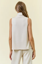 Load image into Gallery viewer, Ecru Soft Modal Pintuck A Line Tank Top