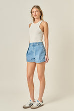 Load image into Gallery viewer, Light Denim HW Denim Shorts