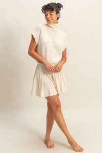 Cream Knit Sweater Set