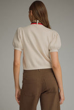 Load image into Gallery viewer, Ecru Puff Slv Sweater w/ Scarf