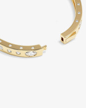 Load image into Gallery viewer, Melinda Maria Ashley Sunset Lock Cuff 6mm-Gold/White