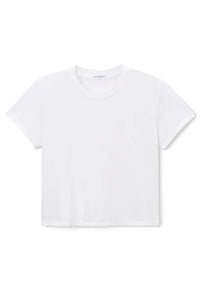 Crew Neck Baby Tee White