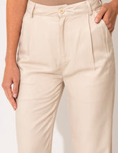 Load image into Gallery viewer, Stone Satin Pleated Crop Pants