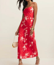 Load image into Gallery viewer, Z Supply Red Alyse Darya Floral Maxi Dress