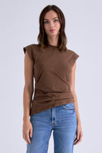 Load image into Gallery viewer, Pistola Nya Draped Tee Java
