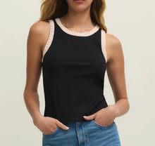 Load image into Gallery viewer, Z Supply Black Clarke Rib Tank Top