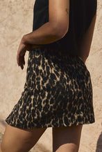 Load image into Gallery viewer, Camel Leopard Print Mini Skirt