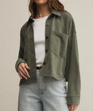 Load image into Gallery viewer, Z Supply Cropped All Day Knit Jacket-Hunter Green