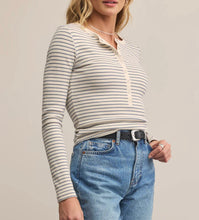 Load image into Gallery viewer, Z Supply Crystal Stella Striped Henley Top