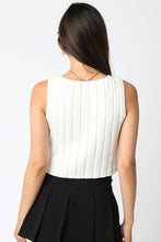 Load image into Gallery viewer, White Slvls Sweater Top