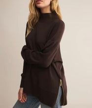 Load image into Gallery viewer, Z Supply Chocolate Cherry Sable Rib Sweatshirt