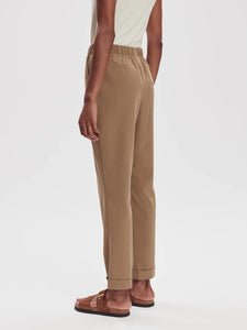 Varley Alana Slim Tapered Cuff Pant 27-Taupe Stone