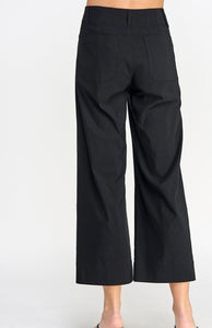 Black Pocket Detail Pants