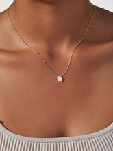 Load image into Gallery viewer, Ana Luisa Mother of Pearl Inlay Flower Pendant- Saya Necklace
