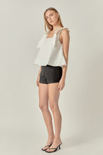 Load image into Gallery viewer, White Bow Slvls Top