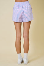 Load image into Gallery viewer, Pink/Blue Striped Button Down + Boxer Short Set