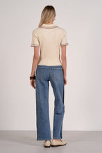 Load image into Gallery viewer, Cream Collared SS Sweater Top