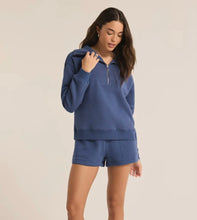 Load image into Gallery viewer, Z Supply Navy Patio Fleece Short