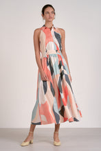 Load image into Gallery viewer, Multi Prism Print Collared Maxi Dress