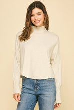 Load image into Gallery viewer, Button Detail LS Knit Sweater Oatmeal