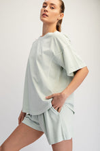 Load image into Gallery viewer, Soft Mint Washed Cotton Short Set