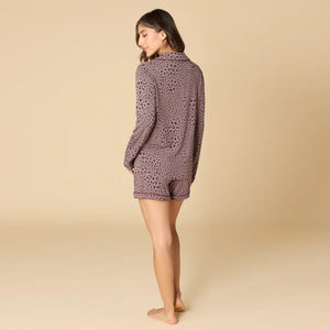 Softies Wild Driftwood Aria LS/ Shorts PJ Set