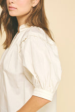Load image into Gallery viewer, Milk Balloon Slv V-Neck Blouse
