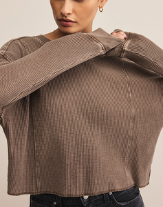 Z Supply Angel Mini Thermal Top-Suede