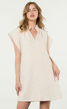 Load image into Gallery viewer, Cream SS Textured Dress