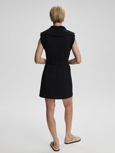 Varley Rebecca Zip Through Dress-Black