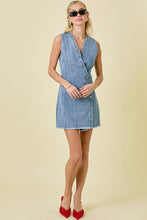 Load image into Gallery viewer, Sleeveless Mini Denim Dress