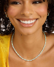 Load image into Gallery viewer, Melinda Maria Blue Opal Isla Tennis Necklace 16”