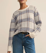 Load image into Gallery viewer, Z Supply Natural Junction Plaid Sweater Top