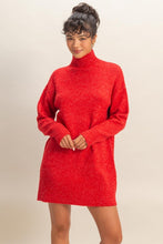 Load image into Gallery viewer, Red LS Sweater Dress