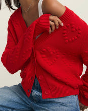 Load image into Gallery viewer, Z Supply Red All Yours Cardigan Kiss Me