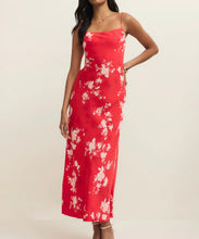Load image into Gallery viewer, Z Supply Red Alyse Darya Floral Maxi Dress