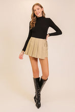 Load image into Gallery viewer, Khaki Pleated Skort