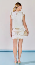 Load image into Gallery viewer, Cream Embroidered Mini Skirt