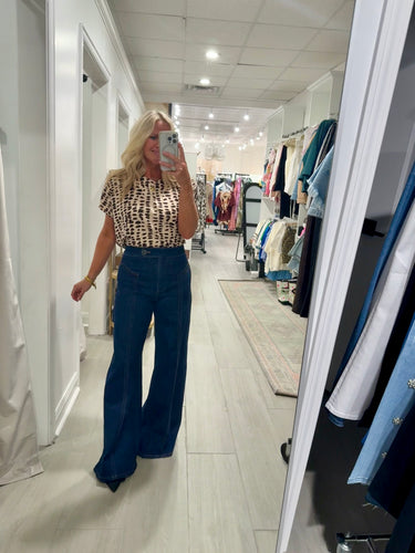 High Waisted Dark Denim Jeans