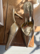 Load image into Gallery viewer, Gold Lizard Patent Karey Heel