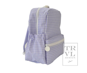 TRVL Mini Backpacker-Gingham Lilac