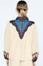 Load image into Gallery viewer, Cream Multi Print Engineer Button Down Blouse