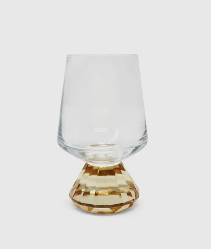 Amber Diamond Base Shot Glass